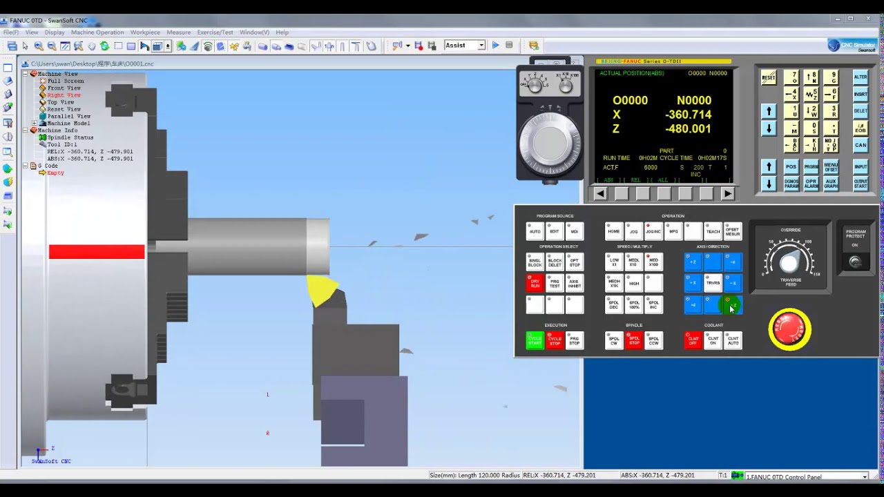 Fanuc 0TD Tool Offset Setting