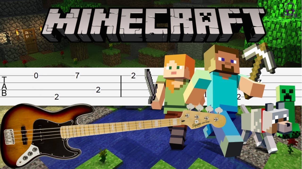 Minecraft - Sweden (C418) [Bass Tabs Tutorial]