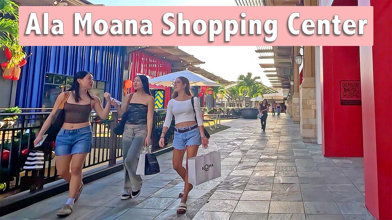 Walking Tour of ALA MOANA SHOPPING CENTER in Honolulu, Hawaii #walkingtour #mallwalk