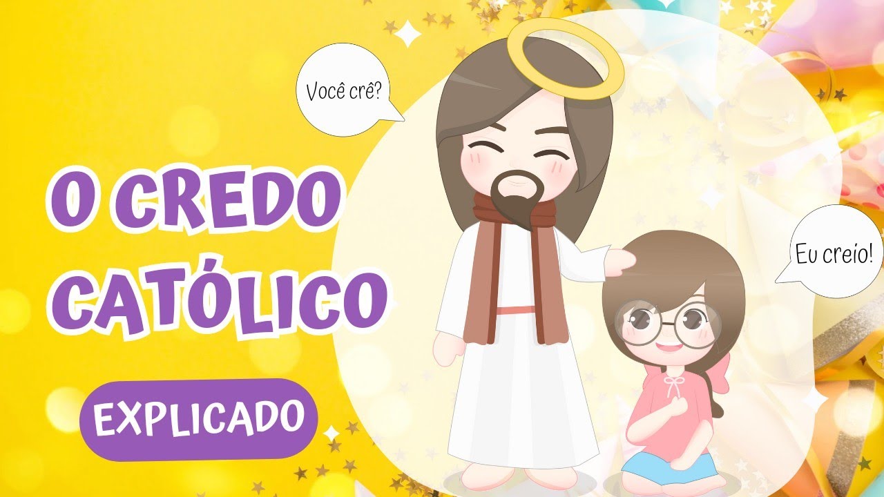 A Oração do Creio EXPLICADO ❤️🙏🏻 | Símbolo da fé | Desenho Bíblico Católico
