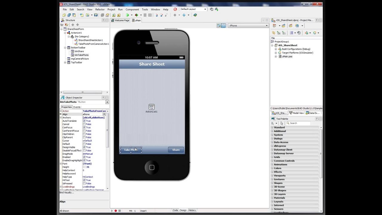 Using the iOS Share Sheet in Delphi iOS Apps - iOS_ShareSheet Code Snippet