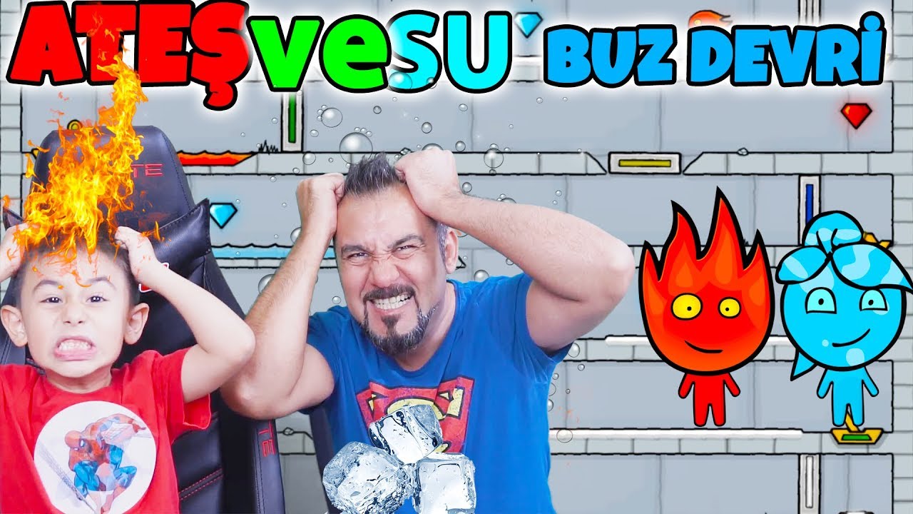 SAÇ BAŞ YOLDURTAN BÖLÜMLER! HİLE YAPTIK!-ATEŞ VE SU OYNUYORUZ | FIREBOY AND WATERGIRL ICE AGE #6