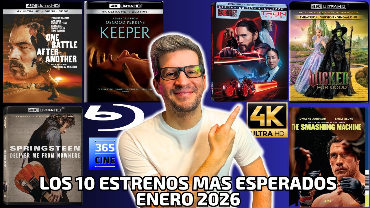 Los 10 estrenos mas esperados en 4K y Blu-ray ENERO 2026! La guía definitiva!