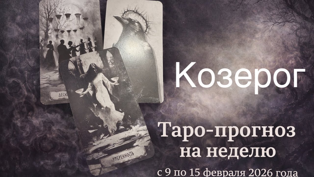 Козерог ♑️ Таро прогноз на неделю 09.01-15.02.26