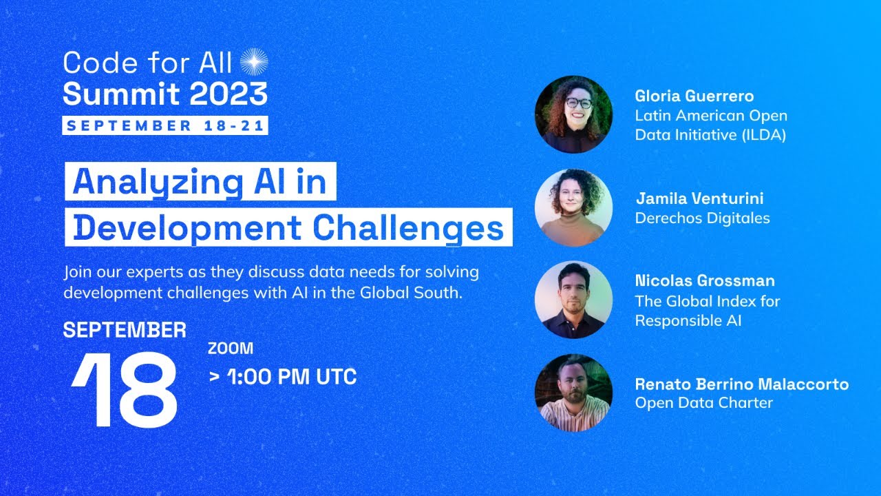 Panel | Analyzing AI in Development Challenges
