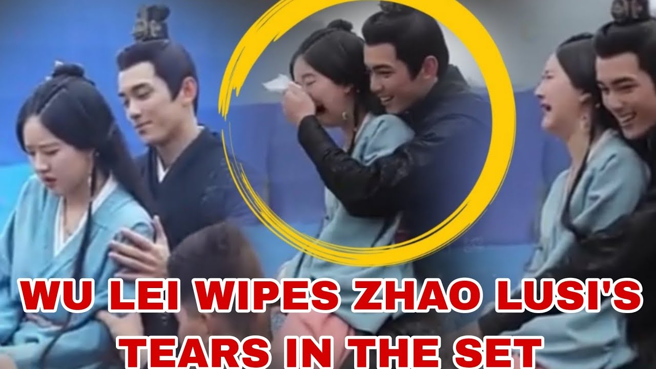 Zhao Lusi is frightened and crying while riding a horse in the set of Love Like The Galaxy BTS