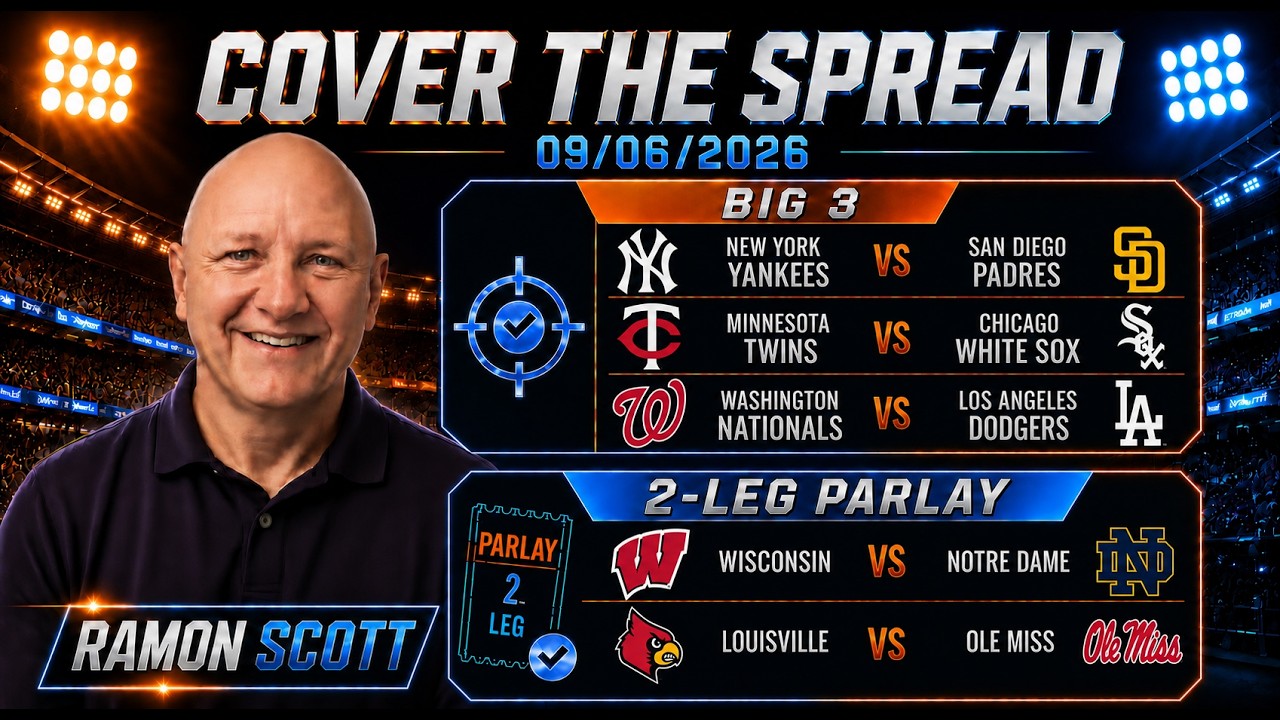 MLB Picks & CFB Parlay 9/6/26 | Betting Tips, Game Analysis & Best Bets