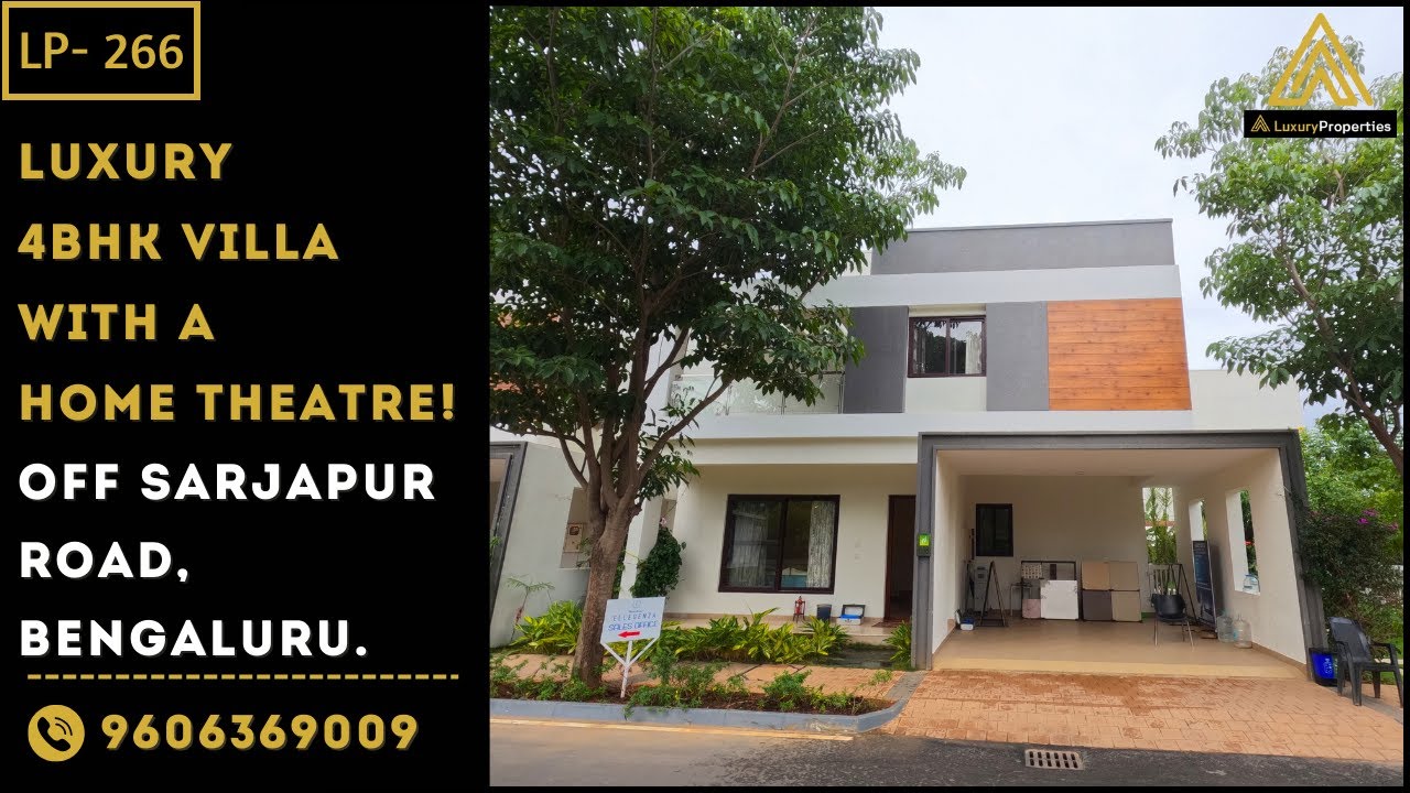LP 266- Luxury Independent Villa with a Home Theater, Chandapura rd, Bengaluru | Luxury Properties