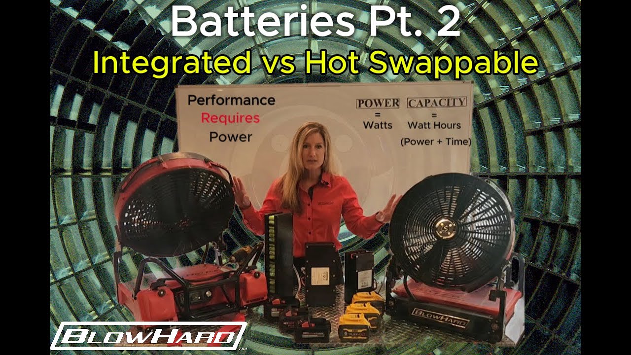 PPV Fan Batteries Part 2: Power and Capacity of Integrated vs Hot Swappable.