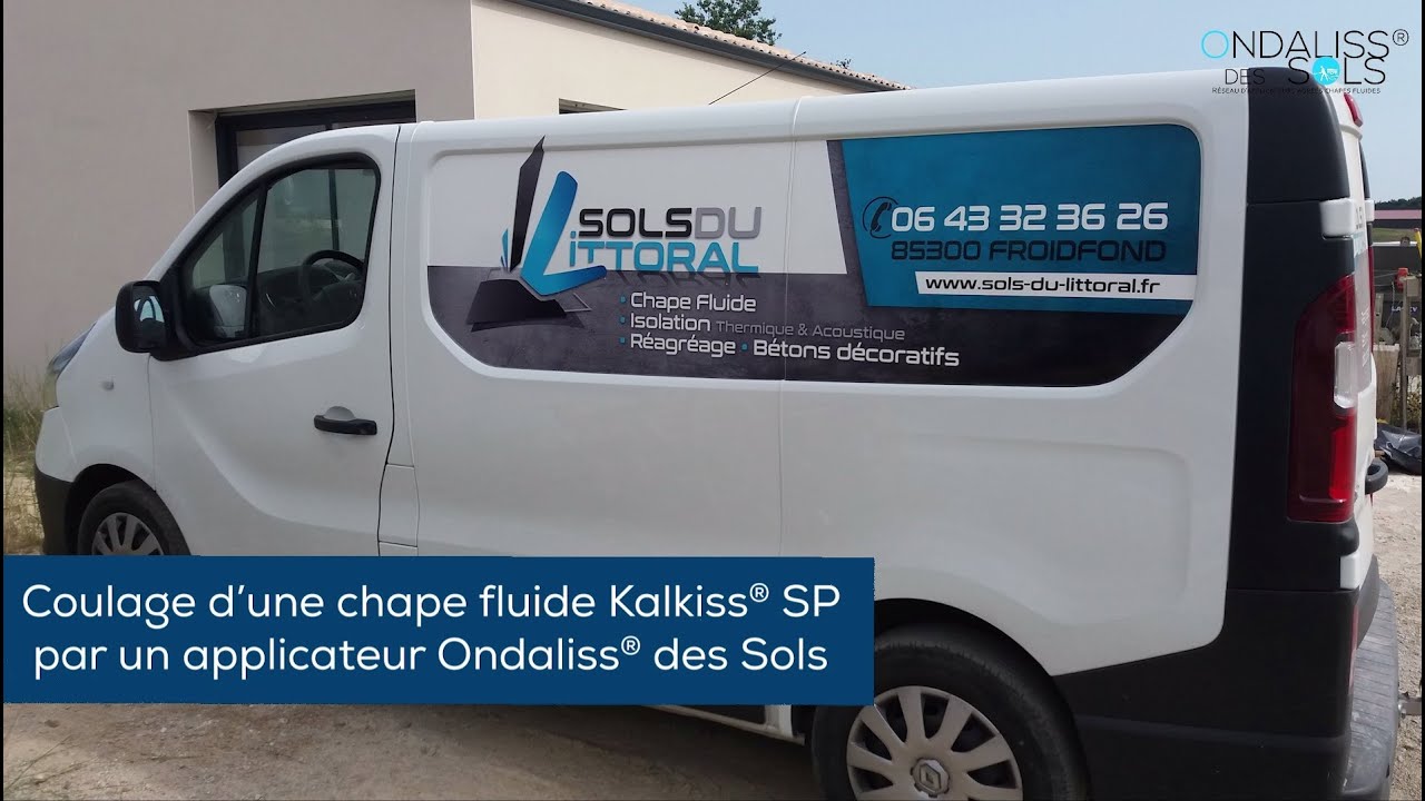 Coulage d'une chape fluide KALKISS SP®