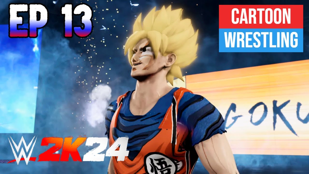 Can Goku Win King of The Ring??? WWE2K24 Cartoon Wrestling