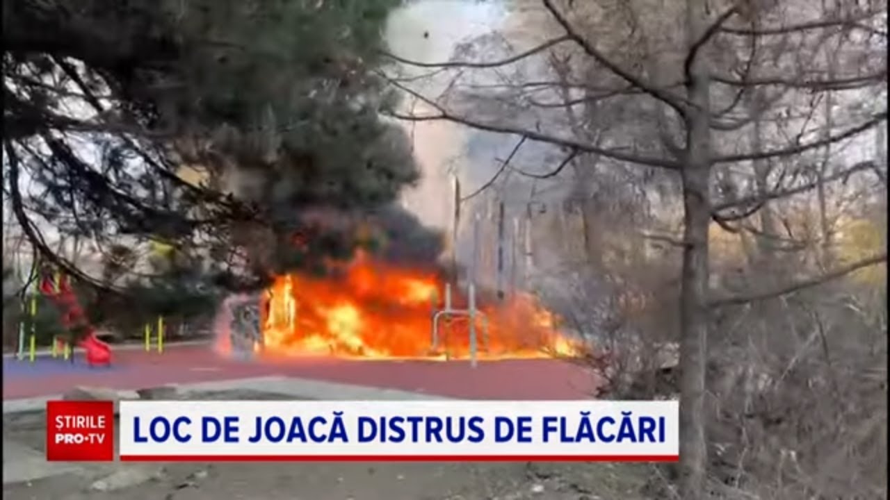 Adolescentul ce a incendiat un loc de joacă din Capitală, ar putea fi acuzat de distrugere din culpă