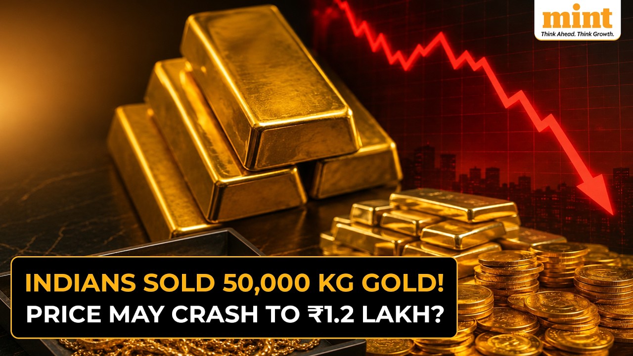 Indians Sell 50 Tonnes of Gold Amid Price Crash Fears | Gold Prices May Fall to ₹1.2 Lakh?