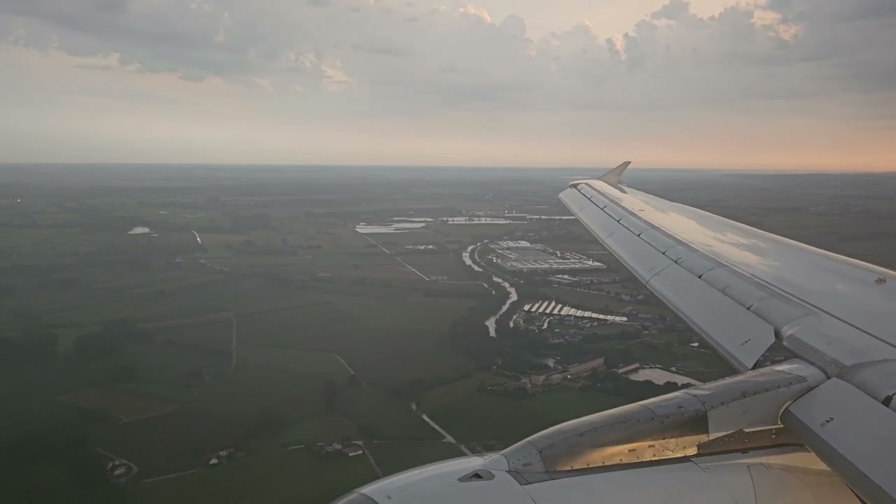 Lufthansa City Airlines Airbus A319 Landing at Munich Airport