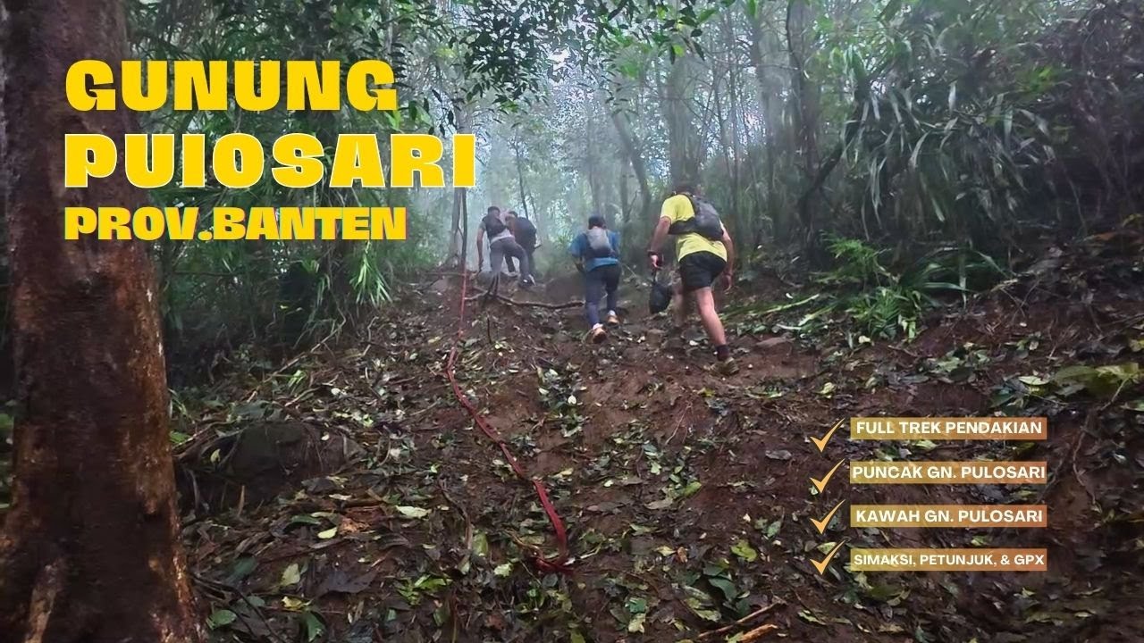 Gunung Pulosari Banten | Full Trek Dokumentasi Pendakian + Kawah Eksotis | Free GPX
