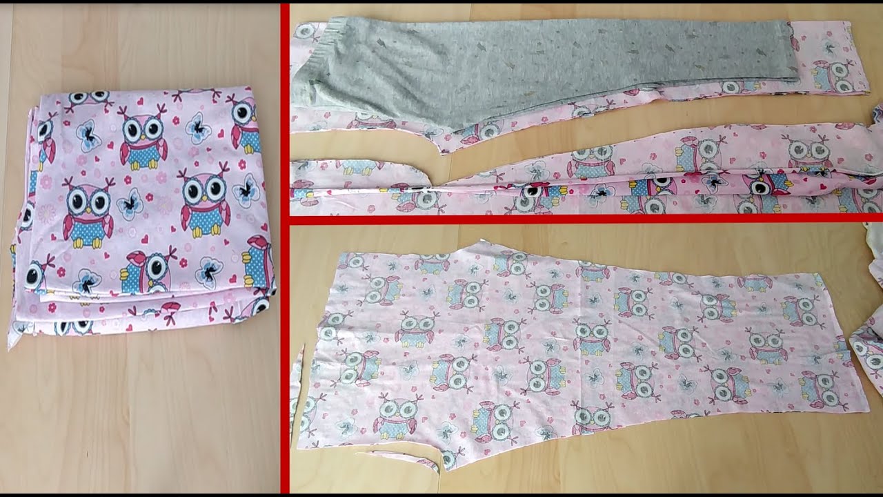 KALIP KULLANMADAN YAZLIK PRATİK TAYT DİKİMİ |  HOW TO SEW LEGGINGS | MAKE EASY SUMMER LEGGINGS