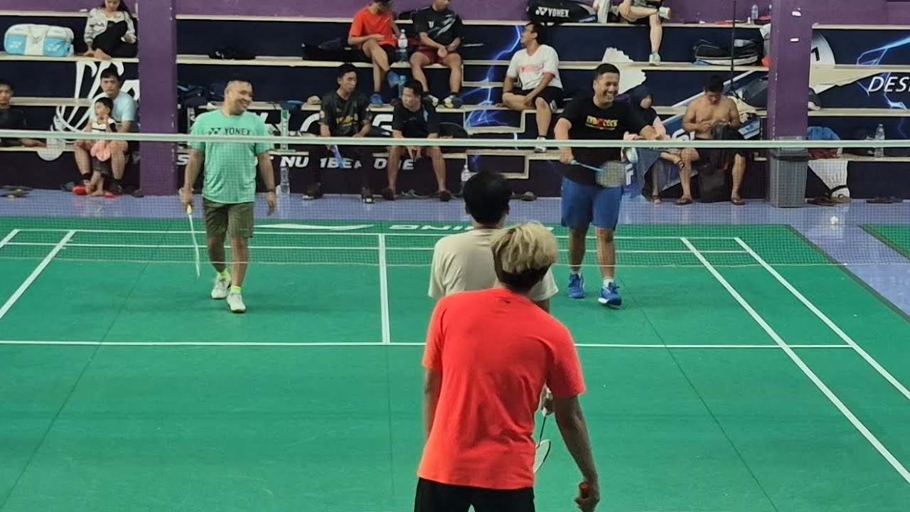 Mabar PB. TAWON. ALAN/RUDI VS AGUNG/HARIS. #badminton #badmintonlovers 