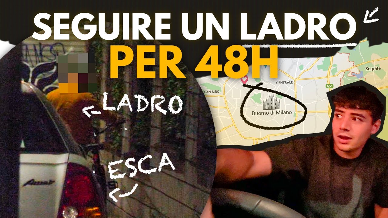 SEGUO di nascosto IL LADRO che mi ha DERUBATO per 48H - Dentro la testa di un ladro PT.1