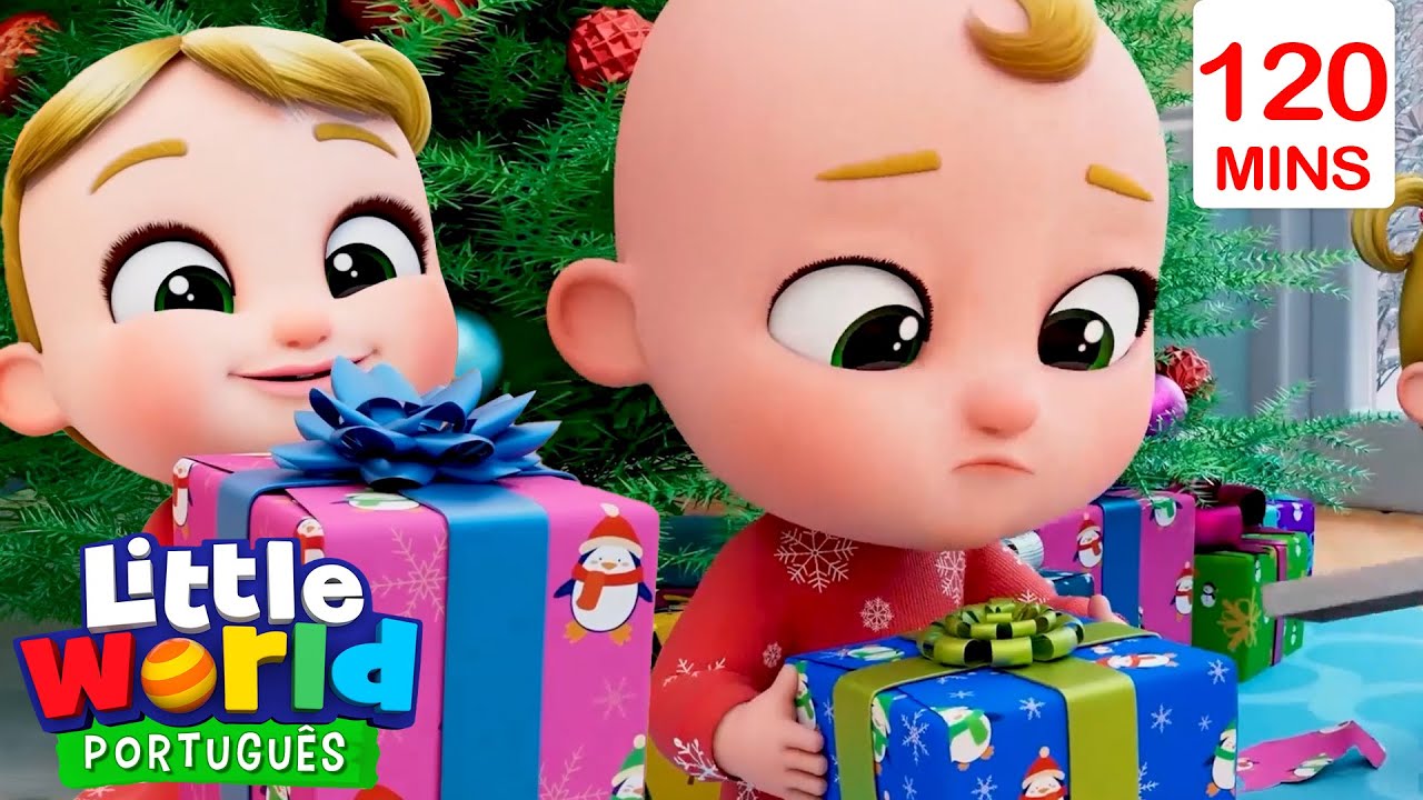 Manhã de Natal Encantada! 🎄 | Nina e Nico - Little World Português | Músicas Clássicas Infantis