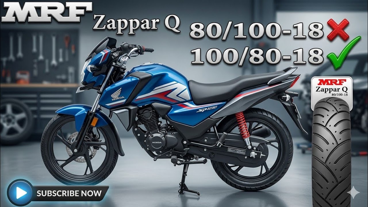 Honda sp 125 Bs6 Big Size Tyre Install | MRF 100/80/18 Zappar Q Tubeless|