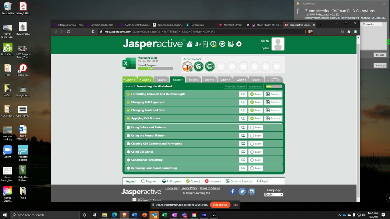JA Excel 4 4  Applying Cell Borders