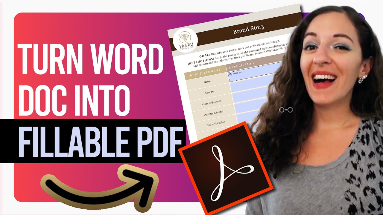 Превратите существующий документ Word в заполняемую форму PDF | Шаг за шагом