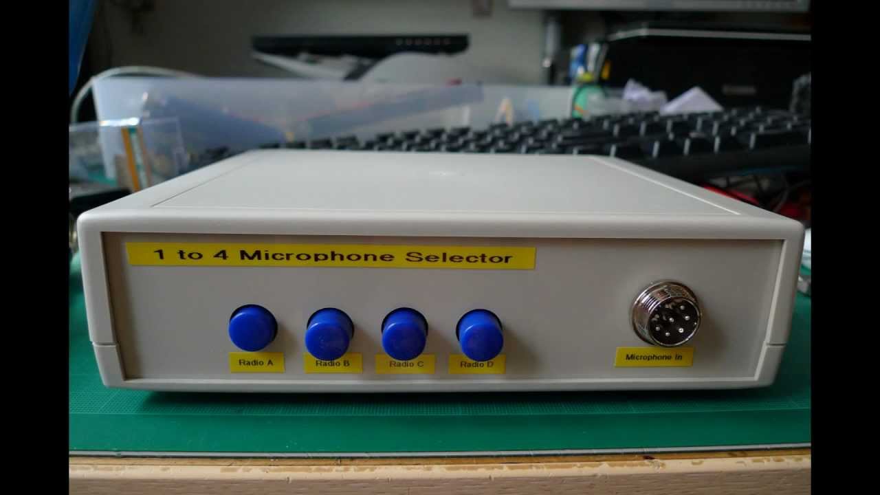 My DIY 1 To 4 Microphone Selector For Ham Radio By VR2ZXP