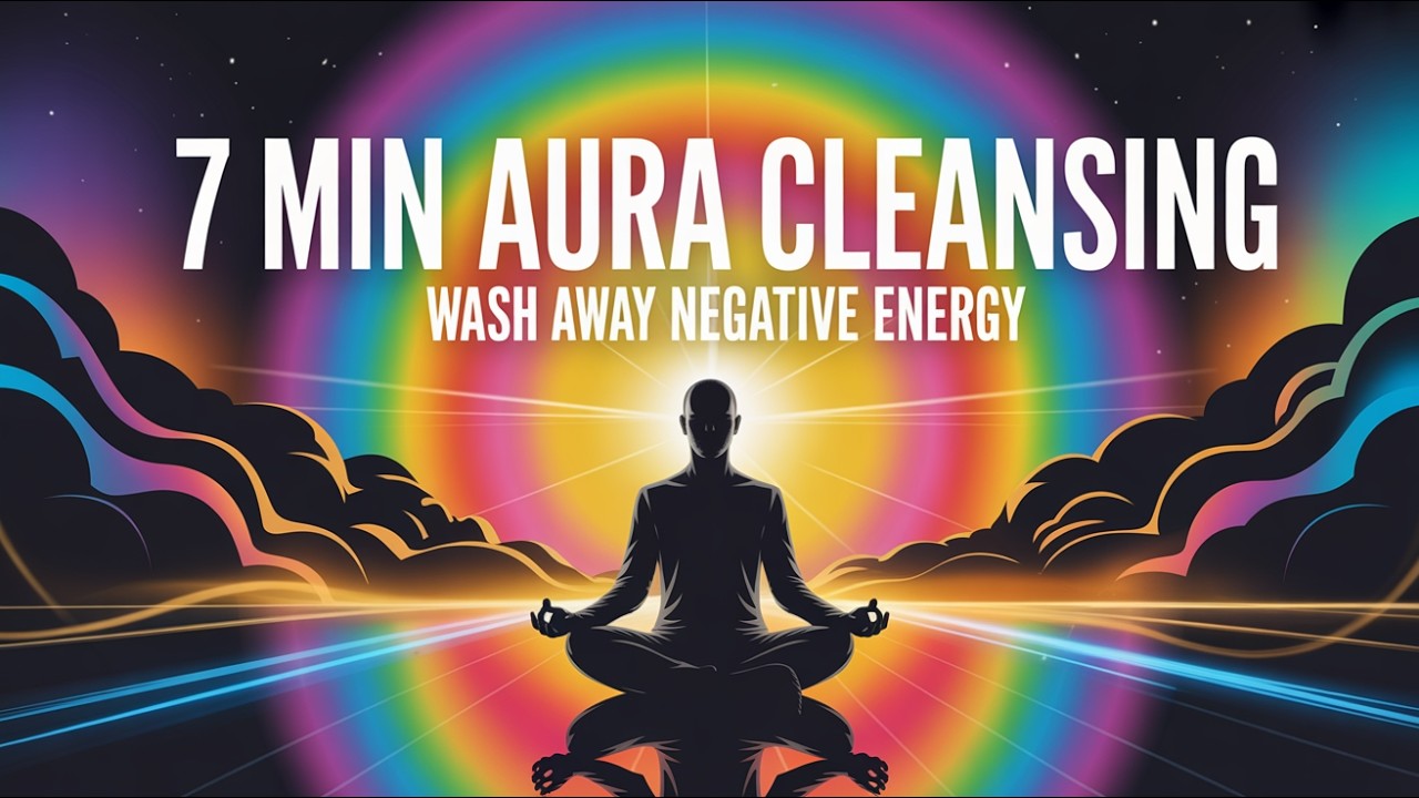 7 MIN Aura Cleansing Meditation | Wash Away Negative Energy & Raise Your Vibration