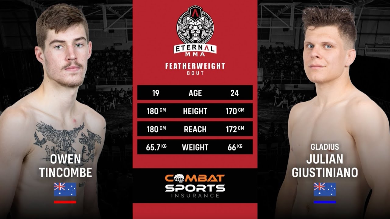 ETERNAL MMA 66 - OWEN TINCOMBE VS JULIAN GIUSTINIANO - MMA FIGHT VIDEO
