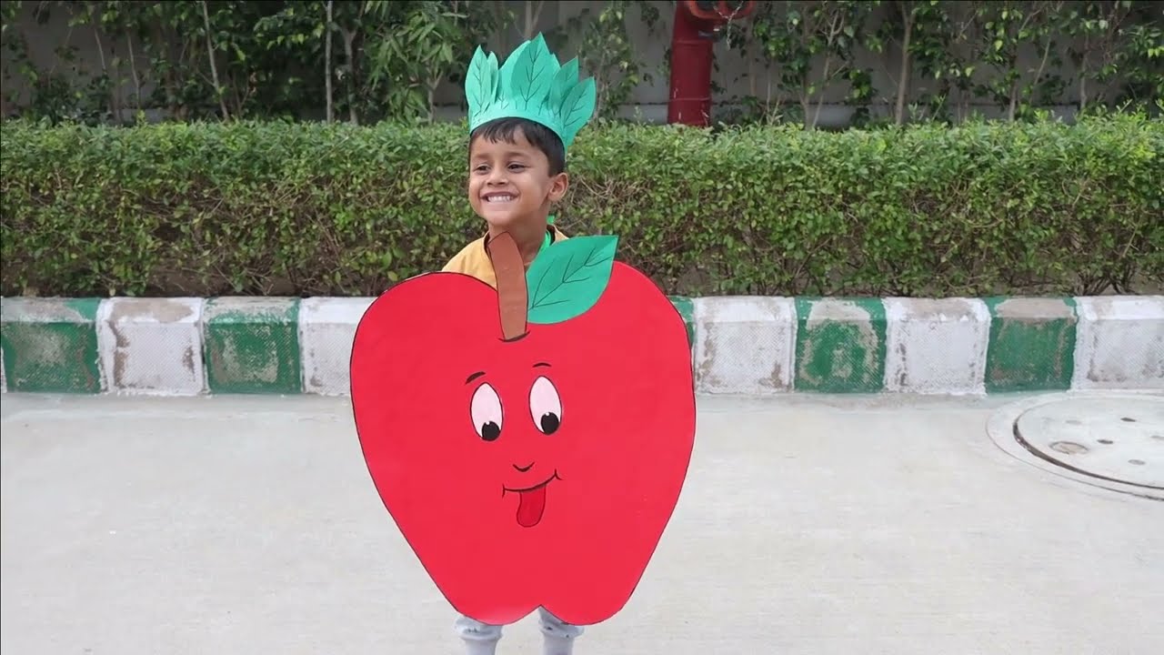 Apple Fancy Dress For School competition| Apple fancy dress for preschool