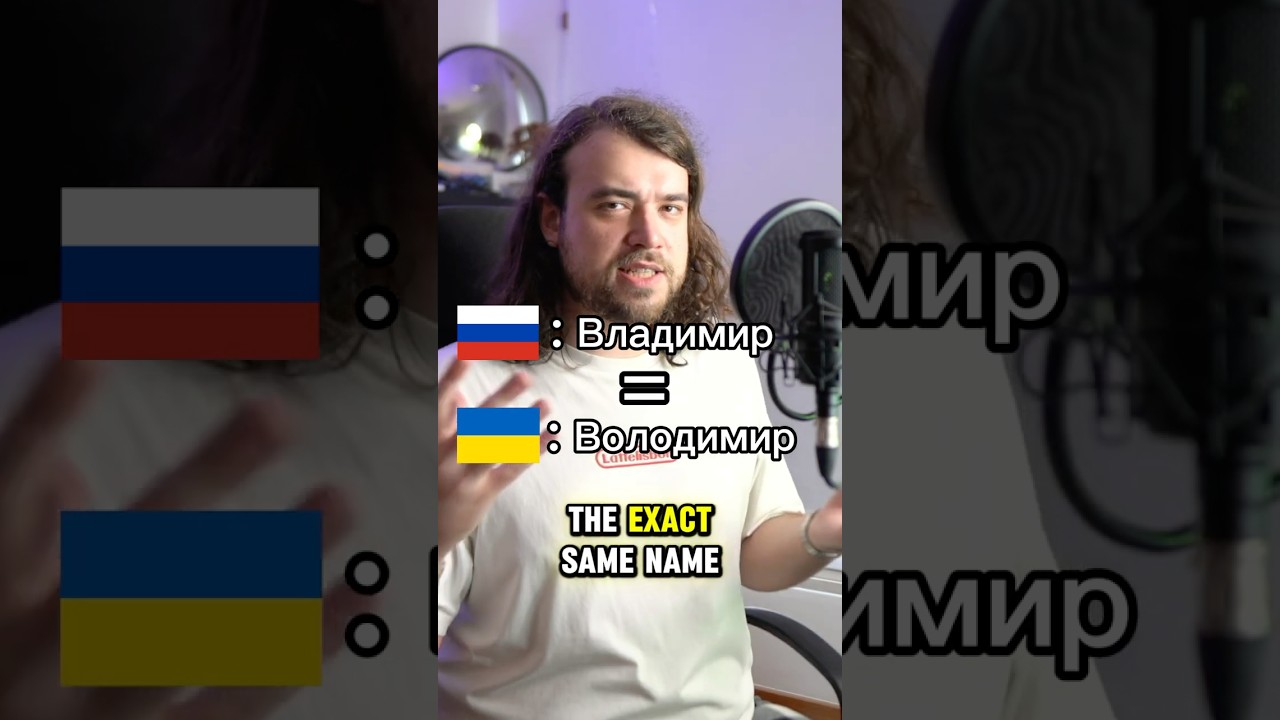 Russian vs Ukrainian names 🇺🇦🇷🇺