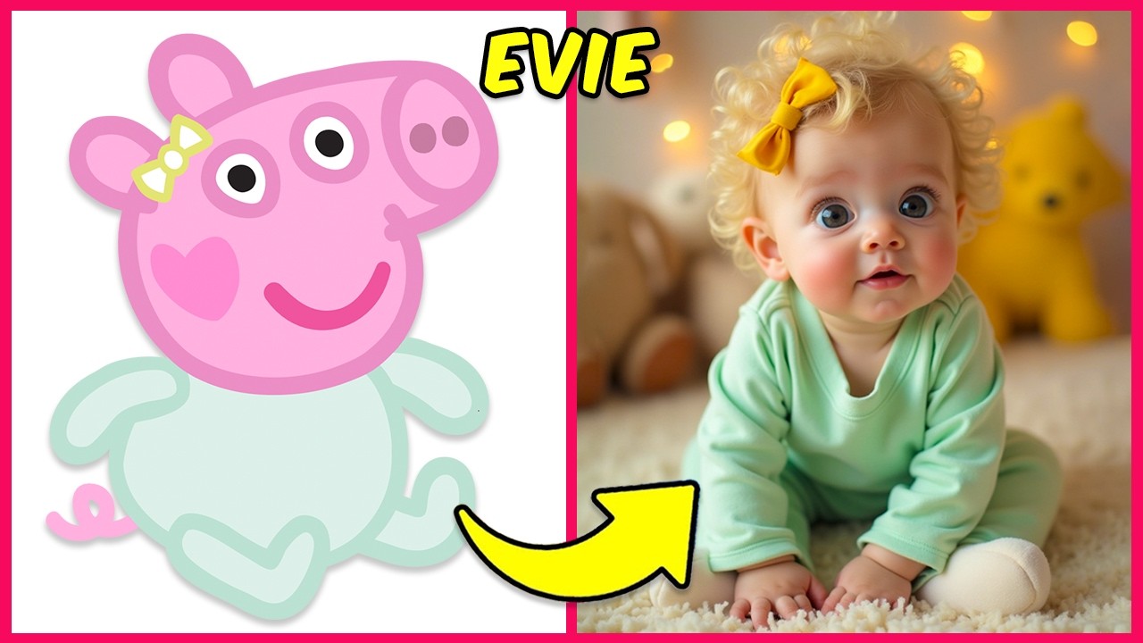 🐽 Les Personnages de PEPPA PIG en HUMAINS 😱 + Devine la VOIX...! Suzy Sheep, George Pig, Zoé Zébra