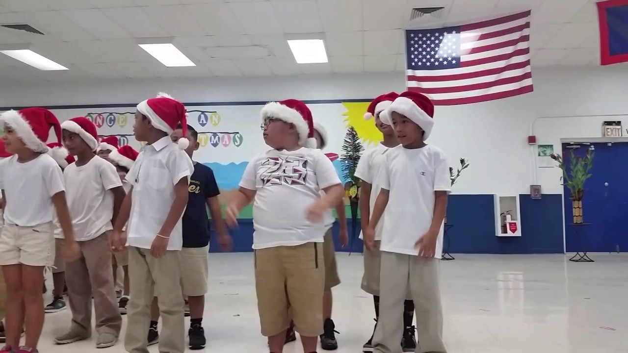 Ben and 2nd graders at JQ San Miguel Elem School in Toto, Guam.  12.23.16