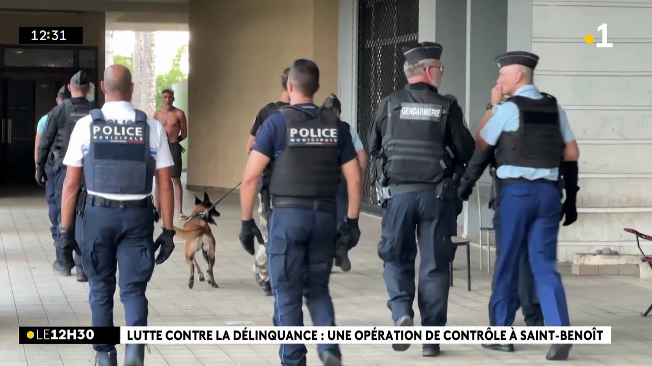 Lutte contre la délinquance : opération anti-bandes à Saint-Benoît.