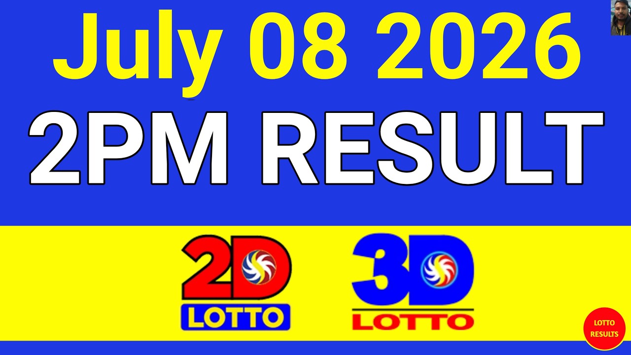 2PM Lotto Result Today July 08 2026 | Swertres EZ2 #3Dlotto