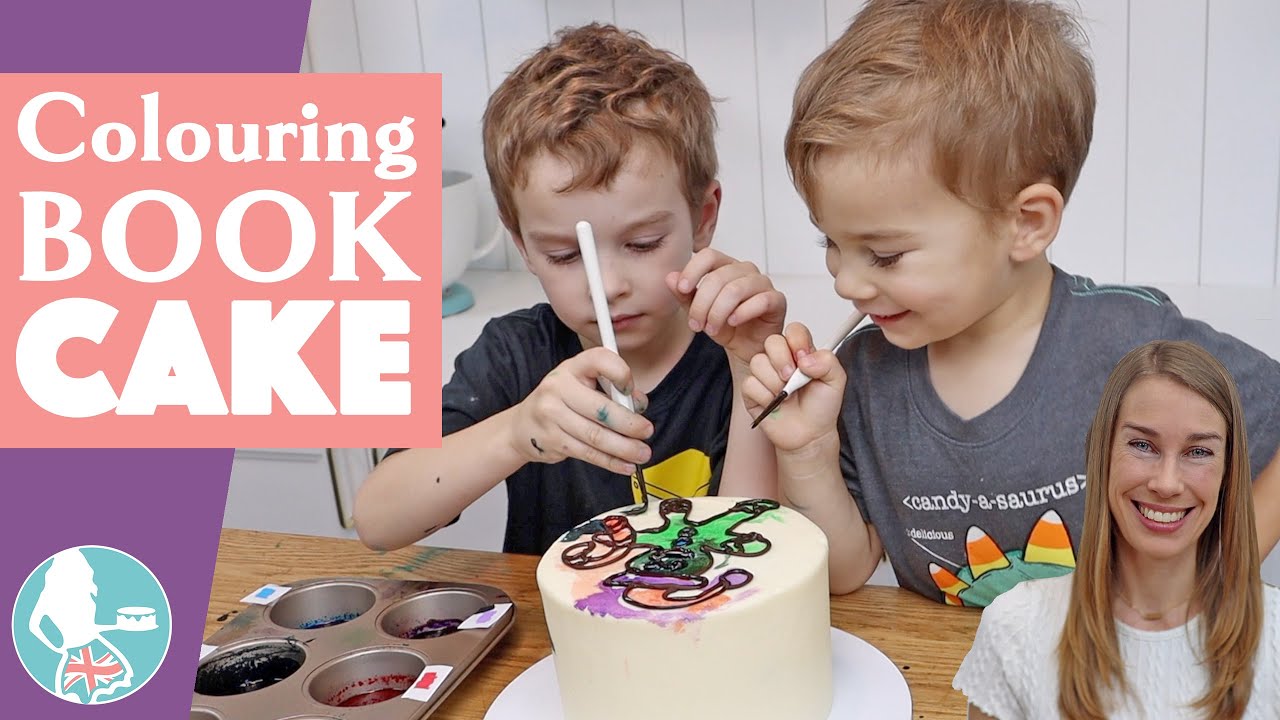 How to Make a Colouring Book CAKE!