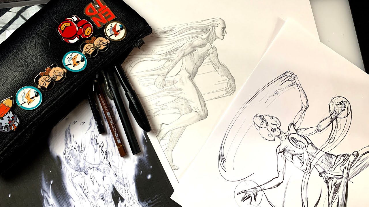 Working on art for a book.