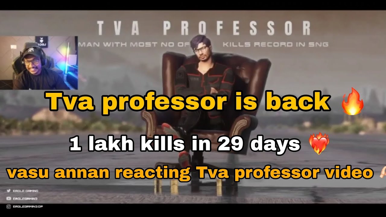 vasu annan reacting Tva professor video 🫶🏻❤️‍🔥 | professor is back | He made a record in sng | #tva