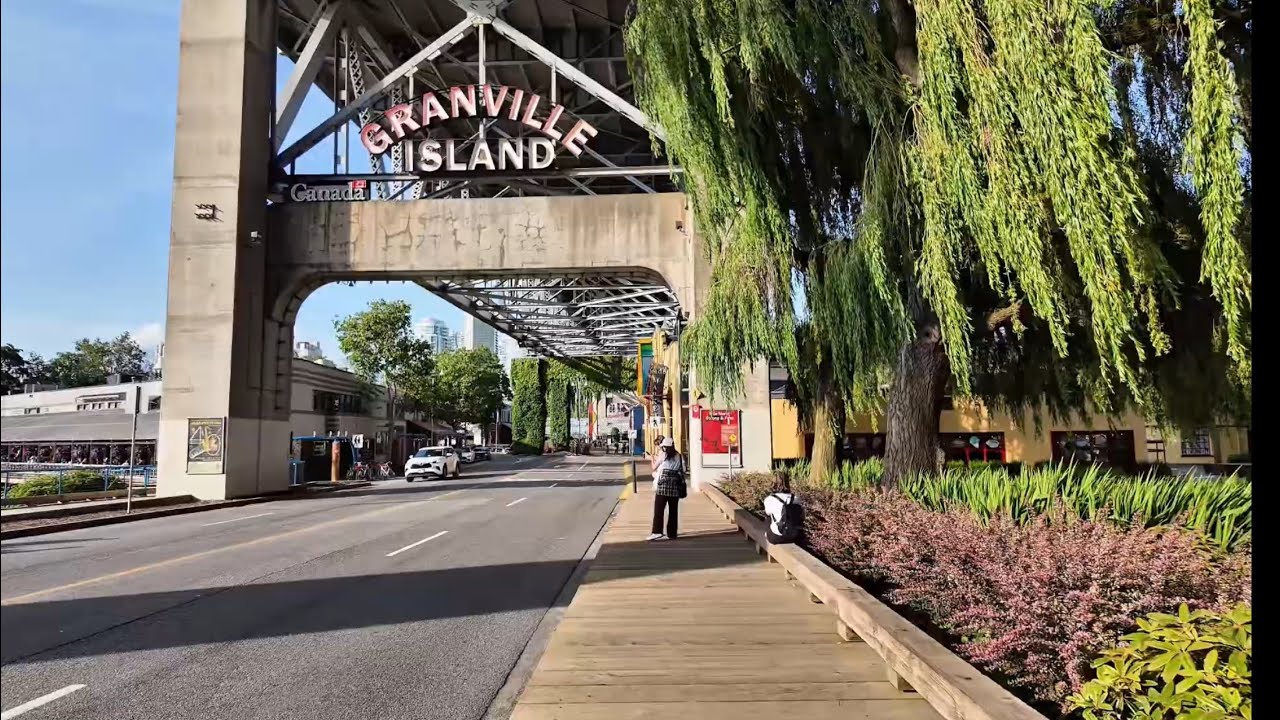 Walking in 4k around Vancouver, BC ~ Granville Island Summer Walk