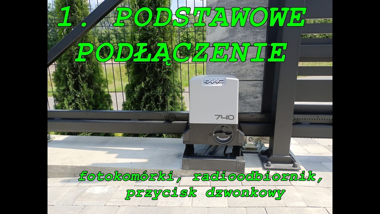 1. FAAC 740 / 741 - Podstawowe Podłączenie.. Montaż Napędu do Bramy, Brama Automatyczna, DIY