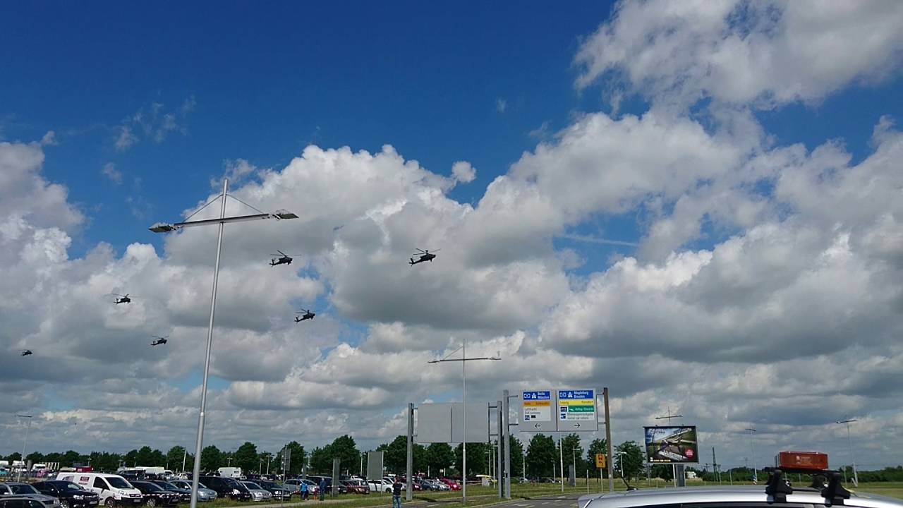 United States Army beim Abflug vom Flughafen Leipzig/Halle