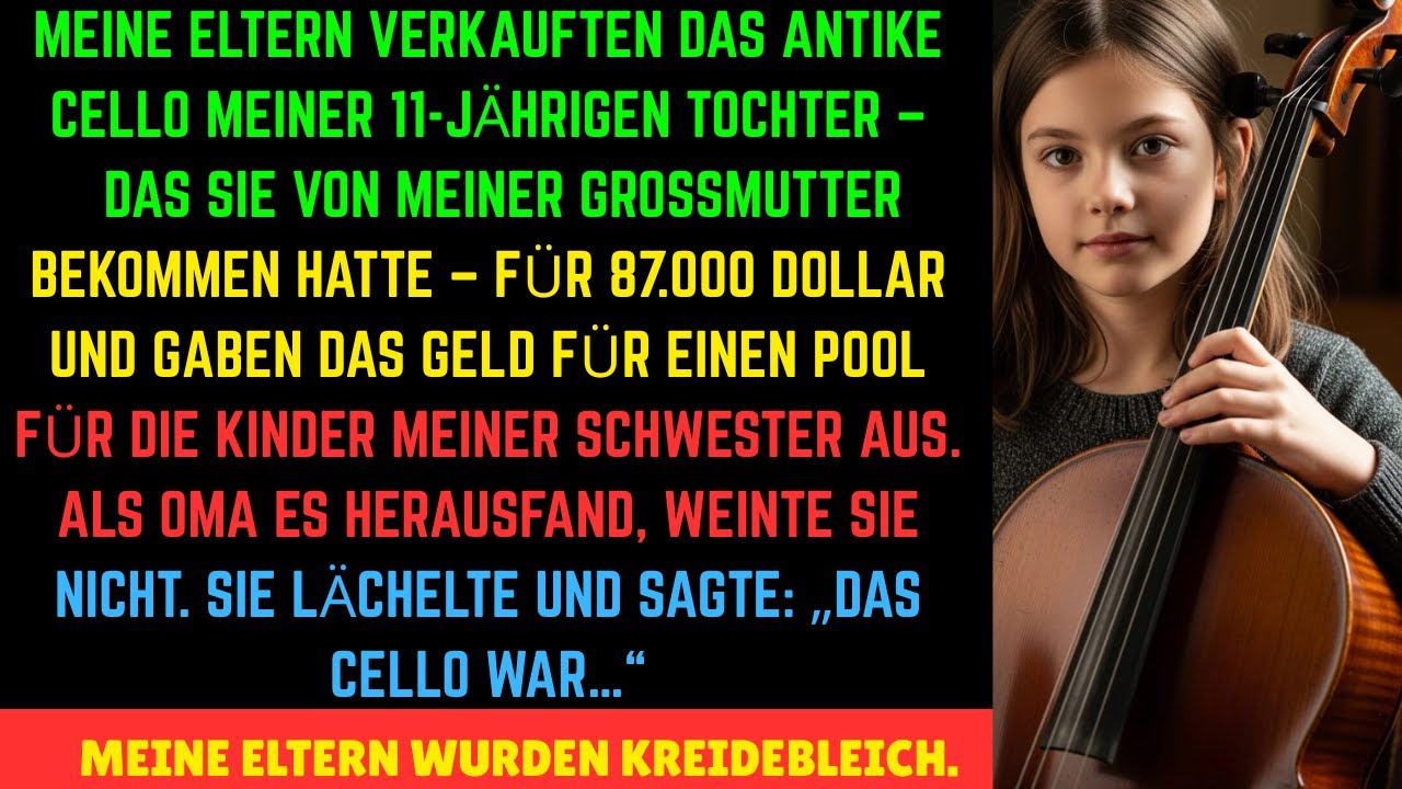 Meine Eltern haben das Cello meiner Tochter GESTOHLEN und für 87.000 Dollar verkauft.