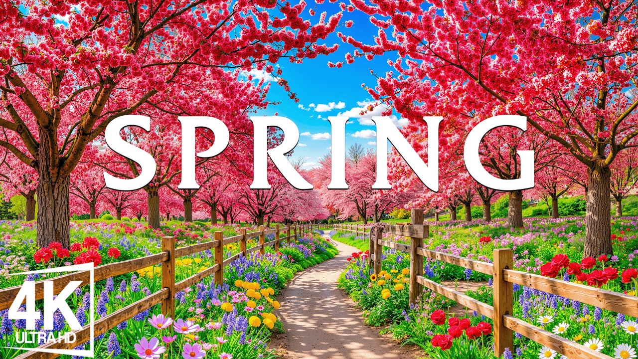 Spring Flower 2026 in 4K 🌸 Where Petals Flow Like Light and Nature Awakens in Endless Color Dreams
