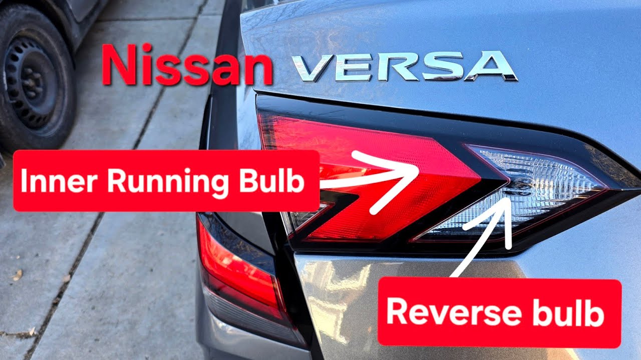 Nissan Versa Reverse Light Bulb and Inner Running Bulb Install for 2020 2021 2020 2022 2023 & 2024