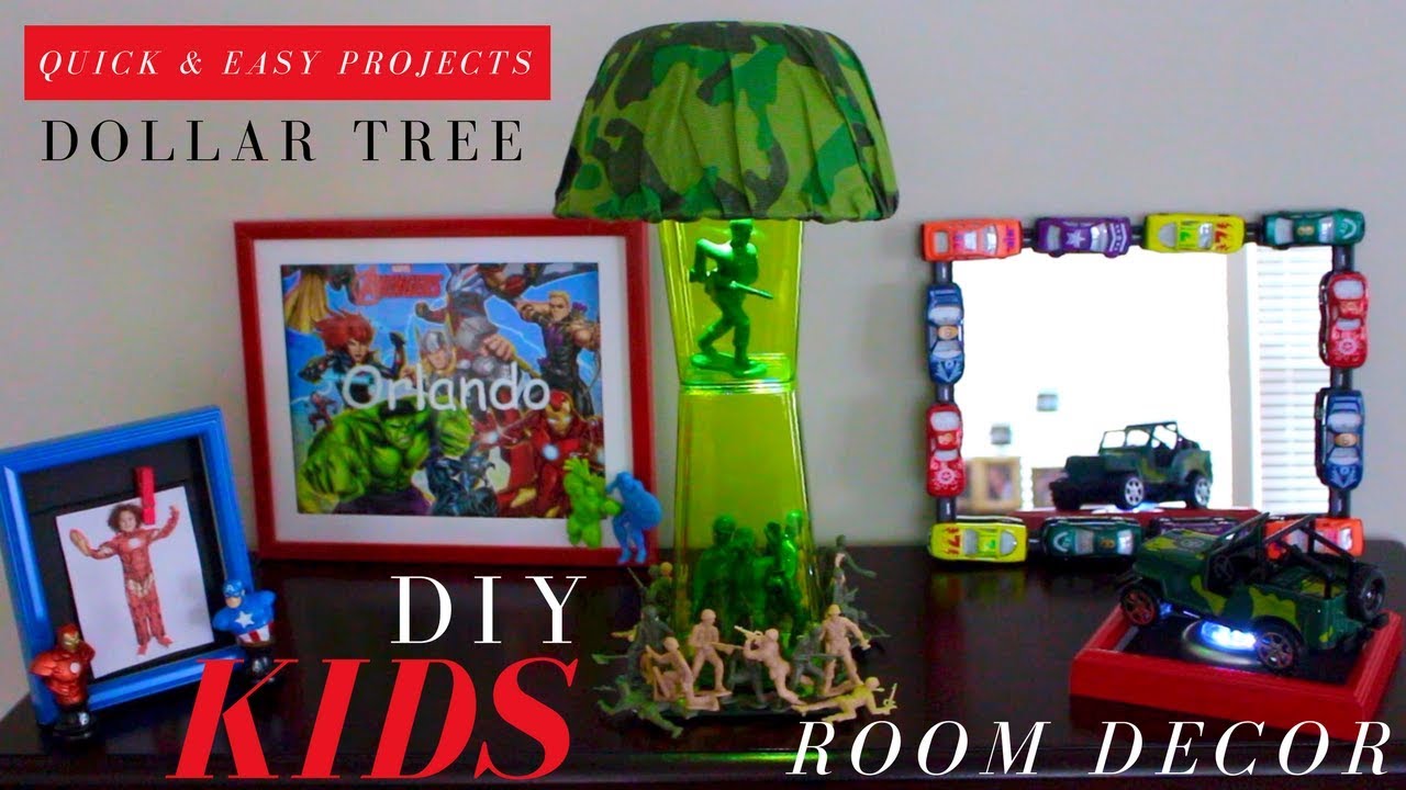 DIY MARVEL ROOM DECORATIONS | DOLLAR TREE ROOM DECOR