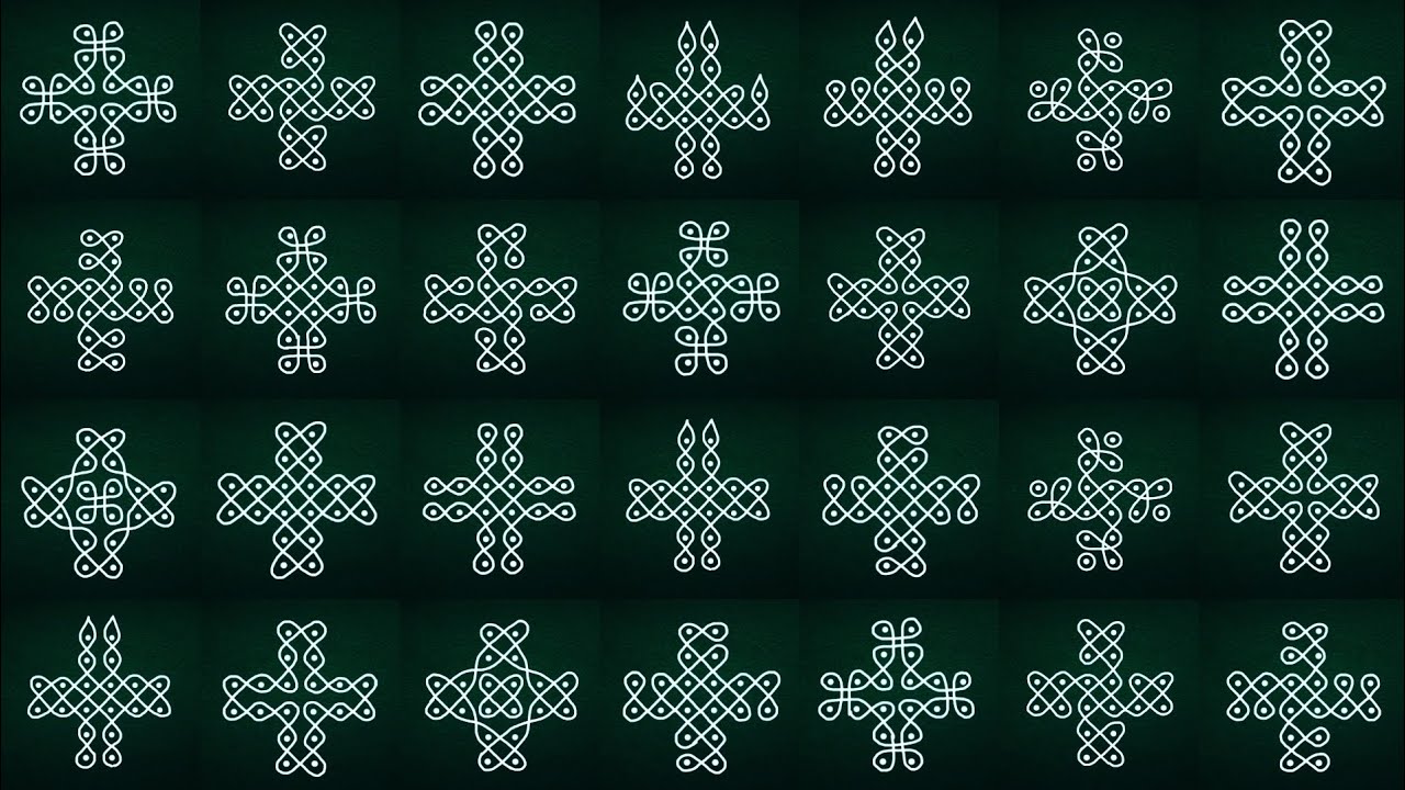 Sikkukolam collection| 6-2-2 dots kolam| sikkukolam| kambi kolam| muggulu
