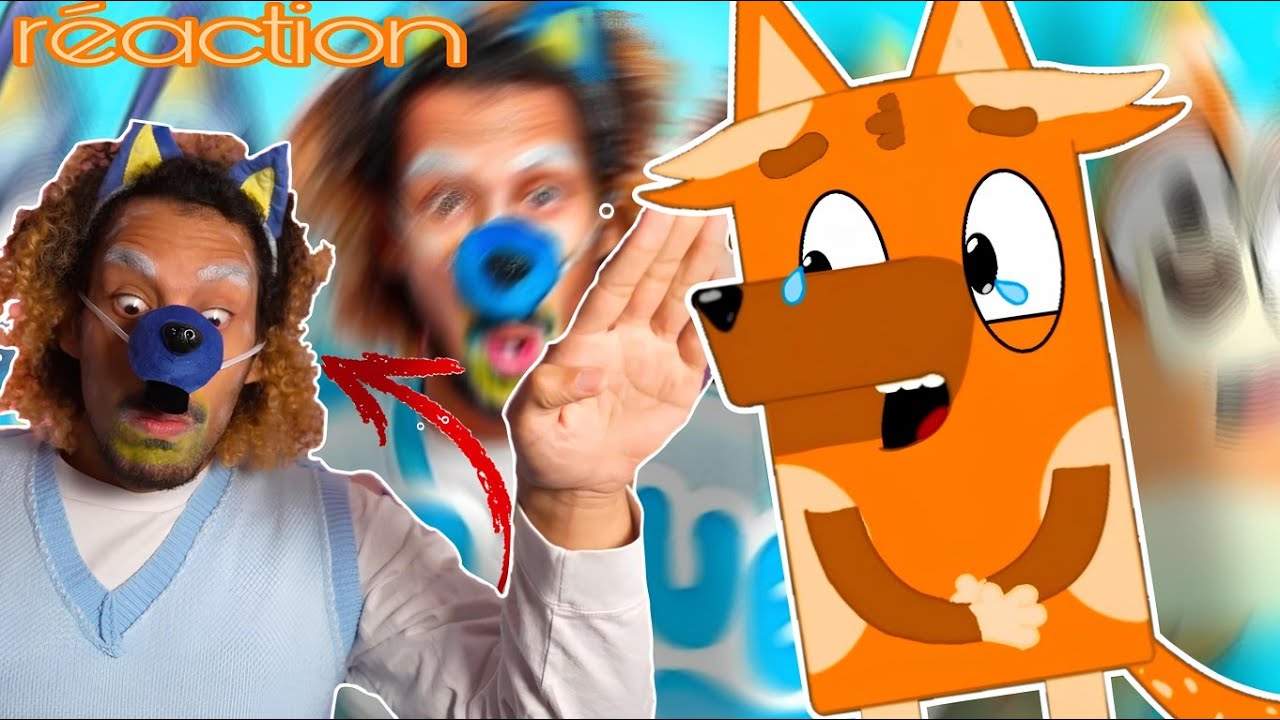 IL EST FOU ! (réaction de la vidéo Bluey de Mathy)