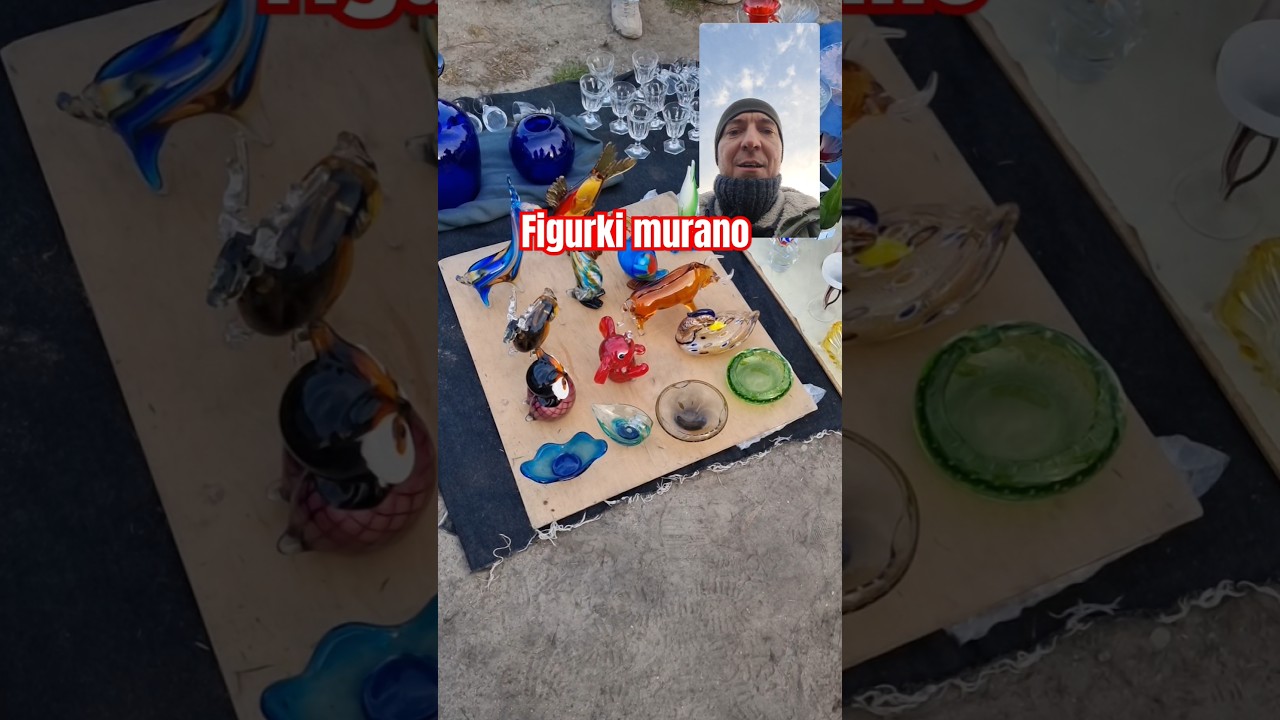 Ciekawostki z targu staroci #targ #starocie #targstaroci #fleamarket #vintage #glass #szkło #murano