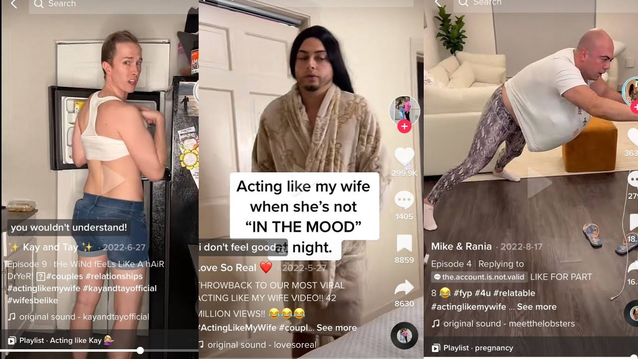 Acting Like My Wife | Funny TikTok   Part #1