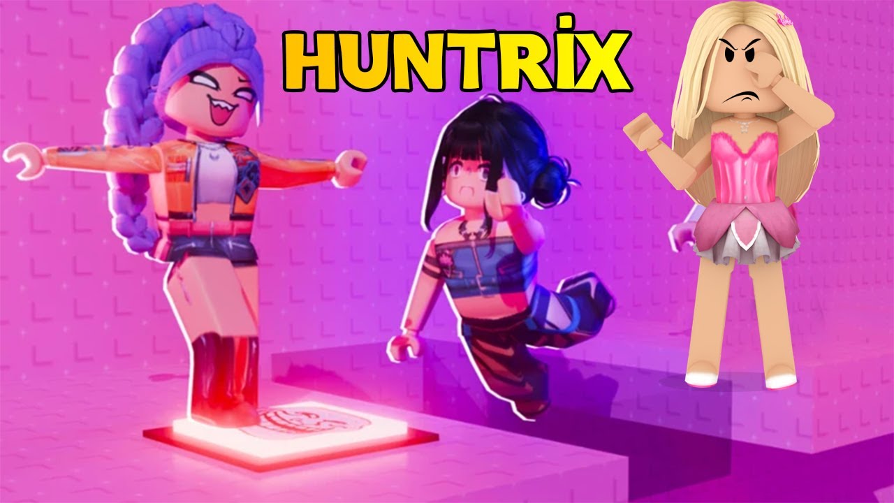HUNTRİX KÖTÜ KIZLAR KULESİNE TIRMANDIK 😈 ROBLOX KÜBRA NİSA
